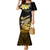 Hawaii Mermaid Dress Polynesian Shark with Kakau Gold Version LT01 Women Gold - Polynesian Pride