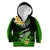 Hawaii Kid Hoodie Polynesian Shark with Kakau Green Version LT01 - Polynesian Pride