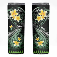 Hawaii Skinny Tumbler Polynesian Shark with Kakau Green Version