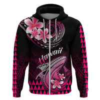 Hawaii Hoodie Polynesian Shark with Kakau Pink Version LT01 Zip Hoodie Pink - Polynesian Pride