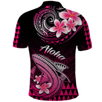 Hawaii Polo Shirt Polynesian Shark with Kakau Pink Version LT01 - Polynesian Pride