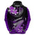 Hawaii Hoodie Polynesian Shark with Kakau Purple Version LT01 - Polynesian Pride