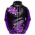 Hawaii Hoodie Polynesian Shark with Kakau Purple Version LT01 - Polynesian Pride