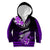 Hawaii Kid Hoodie Polynesian Shark with Kakau Purple Version LT01 - Polynesian Pride