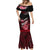 Hawaii Mermaid Dress Polynesian Shark with Kakau Red Version LT01 - Polynesian Pride