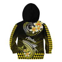 Hawaii Kid Hoodie Polynesian Shark with Kakau Yellow Version LT01 - Polynesian Pride