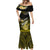 Hawaii Mermaid Dress Polynesian Shark with Kakau Yellow Version LT01 - Polynesian Pride