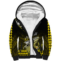Hawaii Sherpa Hoodie Polynesian Shark with Kakau Yellow Version LT01 Unisex Yellow - Polynesian Pride