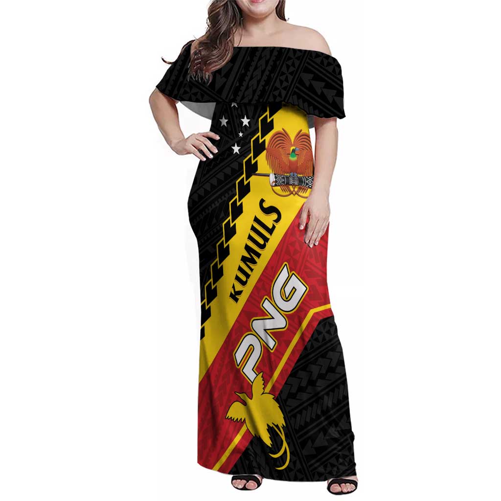 Custom PNG Family Matching Off Shoulder Maxi Dress and Hawaiian Shirt The Kumuls Are On A Roll