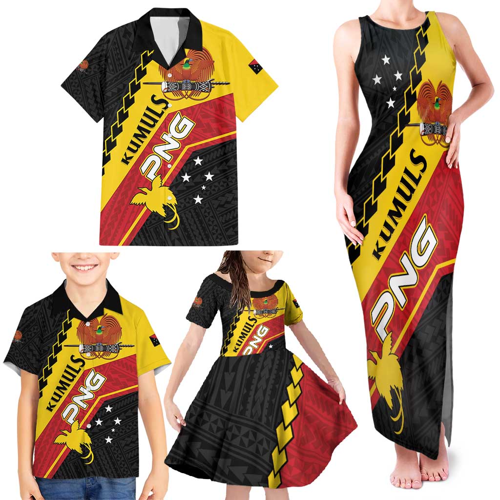 Custom PNG Family Matching Tank Maxi Dress and Hawaiian Shirt The Kumuls Are On A Roll