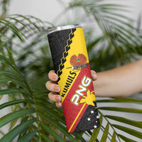 Custom PNG Rugby Skinny Tumbler The Kumuls Are On A Roll LT01 - Polynesian Pride