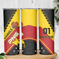Custom PNG Rugby Skinny Tumbler The Kumuls Are On A Roll LT01 - Polynesian Pride