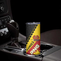 Custom PNG Rugby Skinny Tumbler The Kumuls Are On A Roll LT01 - Polynesian Pride