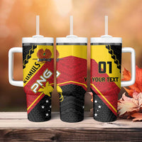 Custom PNG Rugby Tumbler With Handle The Kumuls Are On A Roll LT01 - Polynesian Pride