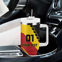 Custom PNG Rugby Tumbler With Handle The Kumuls Are On A Roll LT01 - Polynesian Pride