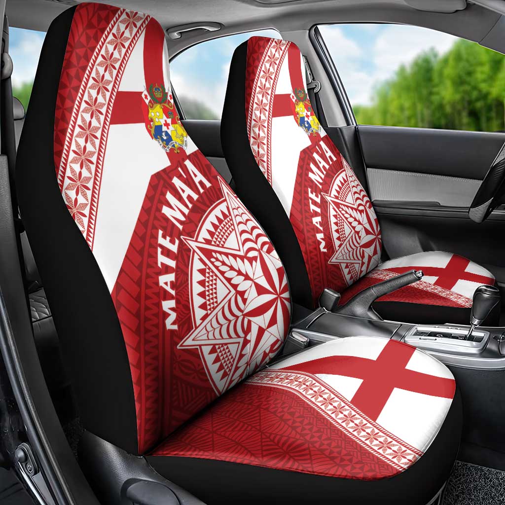 Tonga Rugby Mate Maa Car Seat Cover Ngatu Pattern LT01 - Polynesian Pride