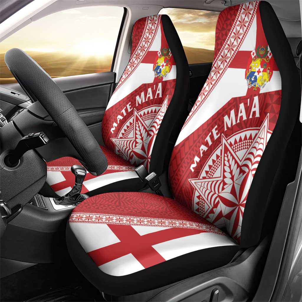 Tonga Rugby Mate Maa Car Seat Cover Ngatu Pattern LT01 - Polynesian Pride
