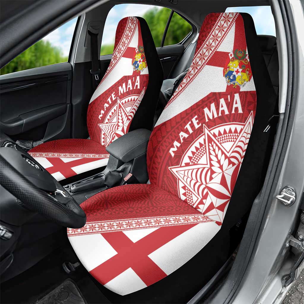 Tonga Rugby Mate Maa Car Seat Cover Ngatu Pattern LT01 - Polynesian Pride