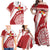 Custom Tonga Rugby Mate Maa Family Matching Off Shoulder Maxi Dress and Hawaiian Shirt Ngatu Pattern