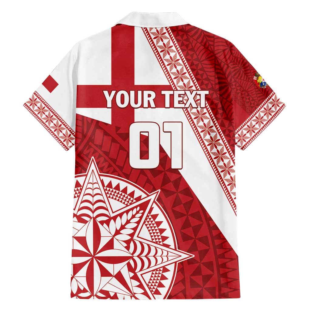 Custom Tonga Rugby Mate Maa Family Matching Puletasi and Hawaiian Shirt Ngatu Pattern LT01 - Polynesian Pride