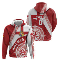 Custom Tonga Rugby Mate Maa Hoodie Ngatu Pattern LT01 - Polynesian Pride