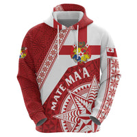 Custom Tonga Rugby Mate Maa Hoodie Ngatu Pattern LT01 - Polynesian Pride