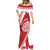 Custom Tonga Rugby Mate Maa Mermaid Dress Ngatu Pattern