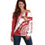 Custom Tonga Rugby Mate Maa Off Shoulder Sweater Ngatu Pattern