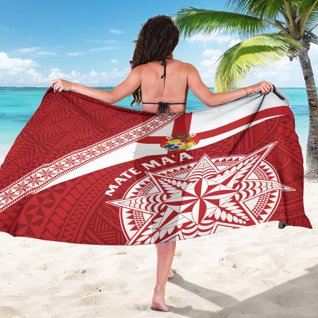 Tonga Rugby Mate Maa Sarong Ngatu Pattern LT01 - Polynesian Pride