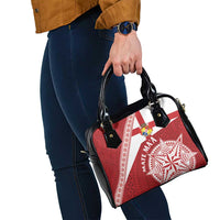 Tonga Rugby Mate Maa Shoulder Handbag Ngatu Pattern LT01 - Polynesian Pride