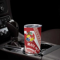 Tonga Rugby Mate Maa Tumbler Cup Ngatu Pattern
