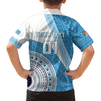 Custom Fiji Rugby Bati Family Matching Puletasi and Hawaiian Shirt Tapa Pattern LT01 - Polynesian Pride