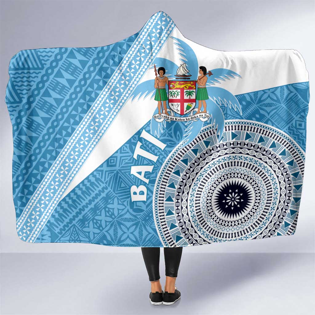 Fiji Rugby Bati Hooded Blanket Tapa Pattern