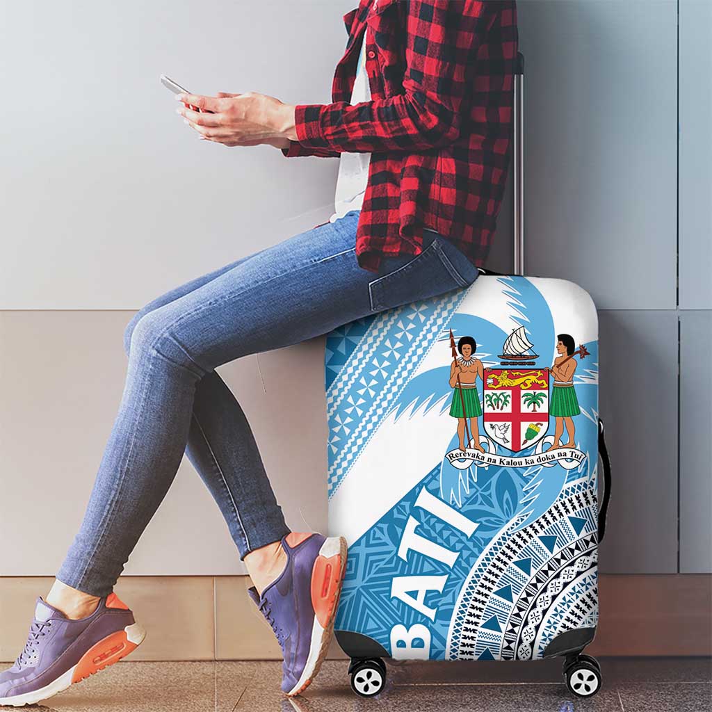 Fiji Rugby Bati Luggage Cover Tapa Pattern LT01 - Polynesian Pride