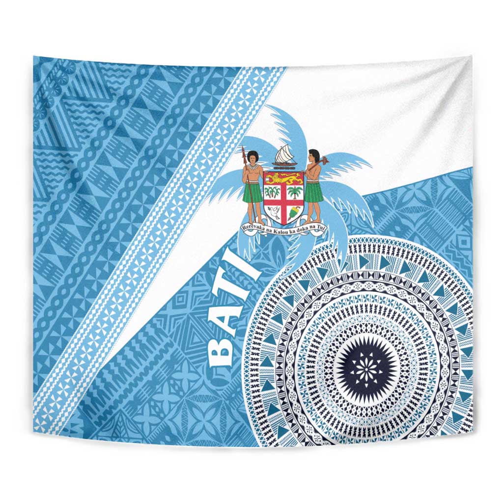 Fiji Rugby Bati Tapestry Tapa Pattern