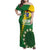 Custom Cook Islands Rugby Kukis Family Matching Off Shoulder Maxi Dress and Hawaiian Shirt Circle Stars