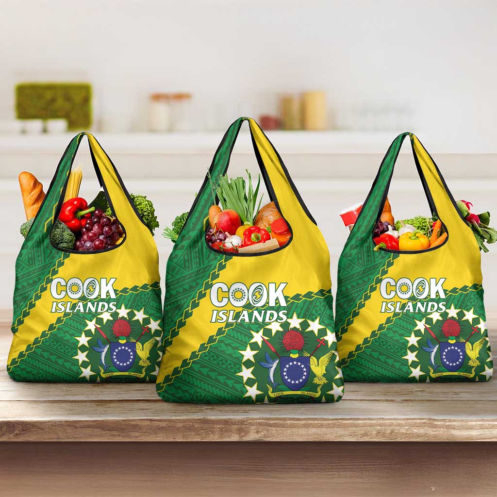 Cook Islands Rugby Kukis Grocery Bag Circle Stars