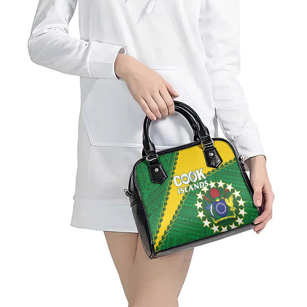 Cook Islands Rugby Kukis Shoulder Handbag Circle Stars