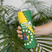 Cook Islands Rugby Kukis Skinny Tumbler Circle Stars LT01 - Polynesian Pride