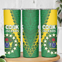 Cook Islands Rugby Kukis Skinny Tumbler Circle Stars LT01 - Polynesian Pride
