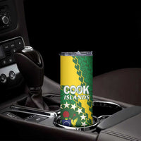 Cook Islands Rugby Kukis Skinny Tumbler Circle Stars LT01 - Polynesian Pride