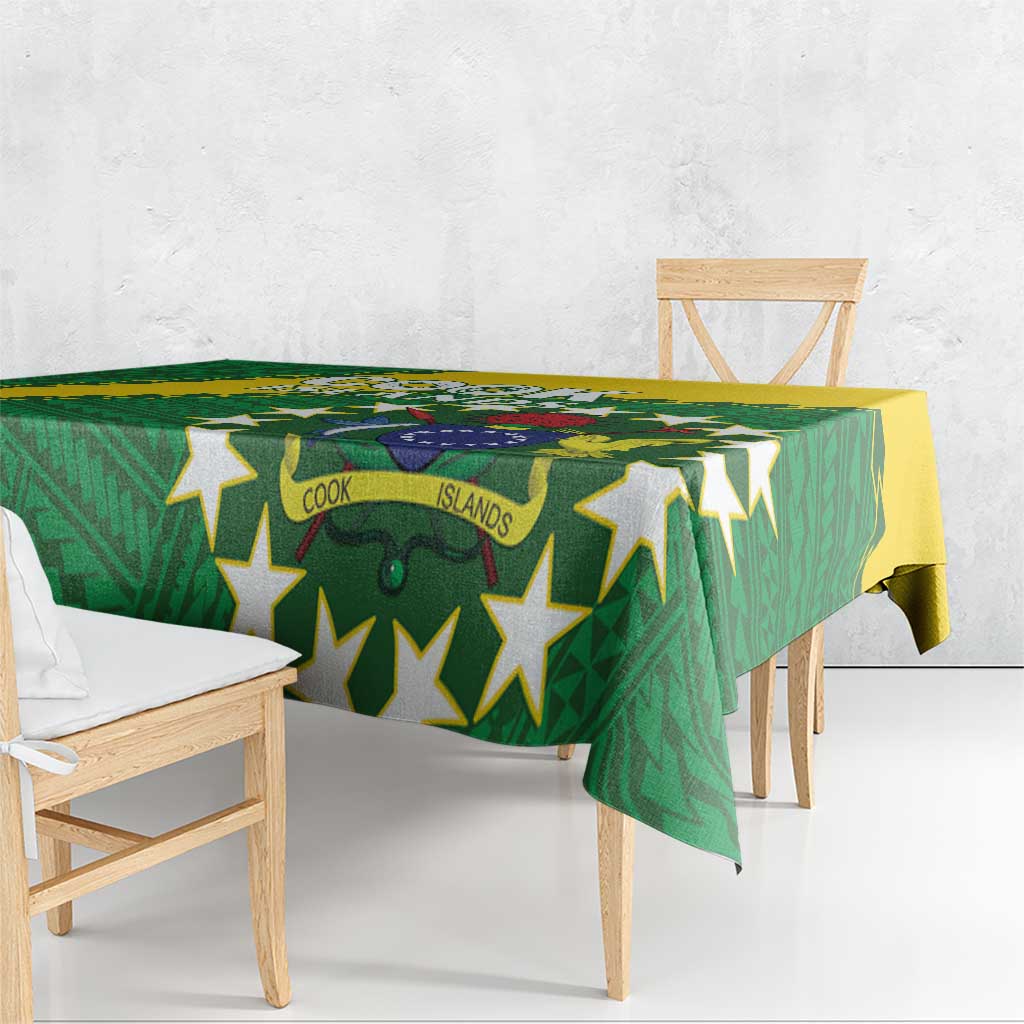 Cook Islands Rugby Kukis Tablecloth Circle Stars LT01 - Polynesian Pride