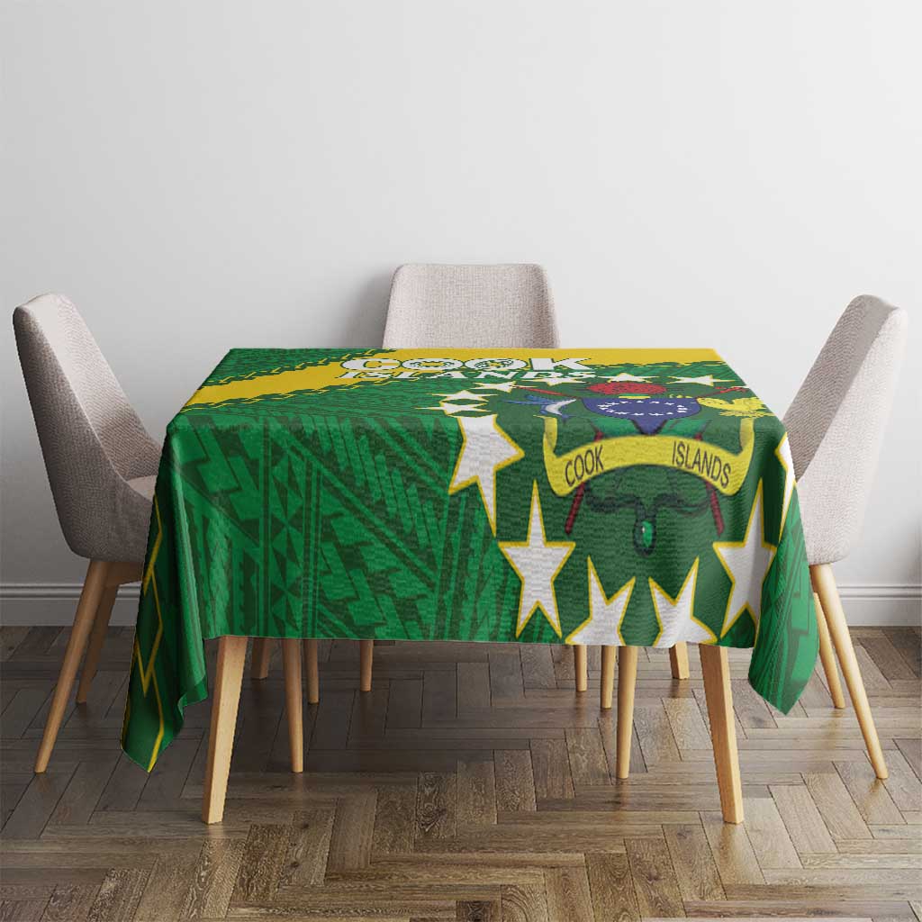 Cook Islands Rugby Kukis Tablecloth Circle Stars LT01 - Polynesian Pride