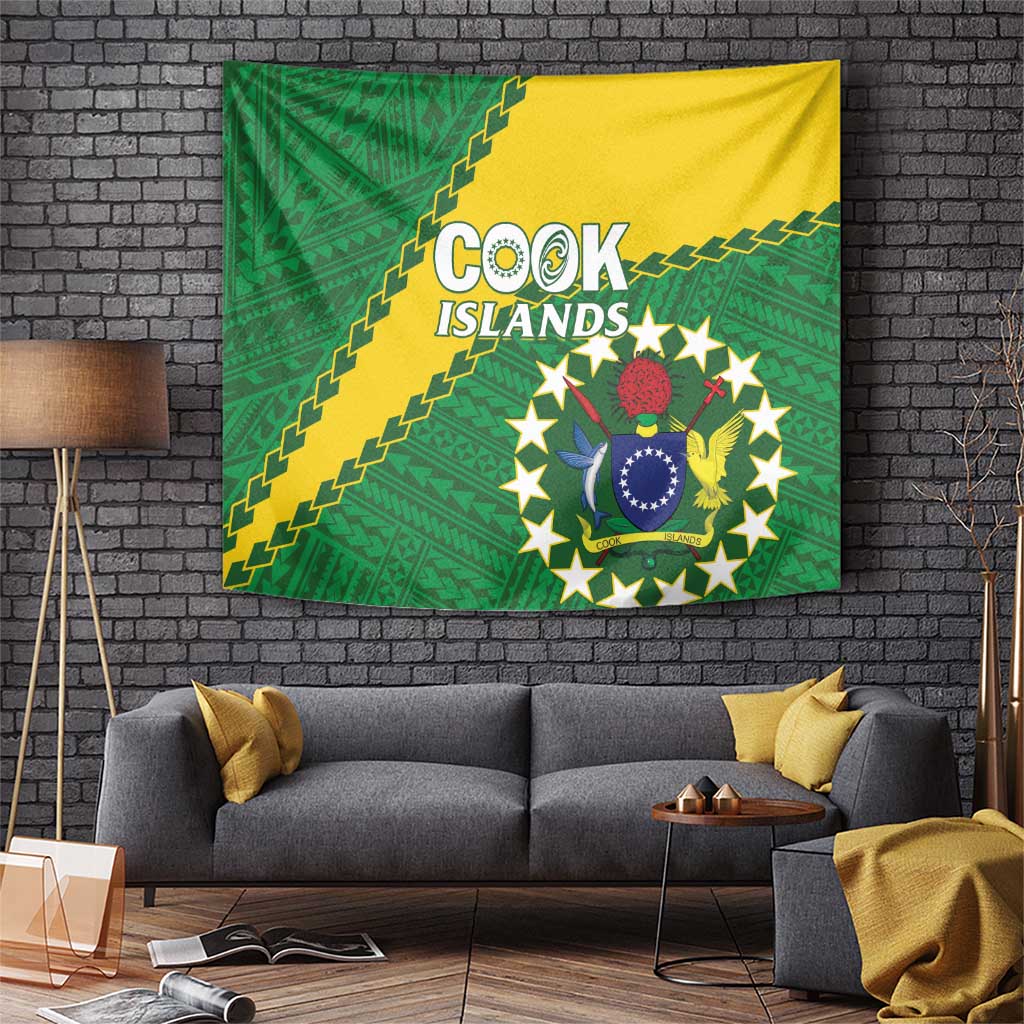 Cook Islands Rugby Kukis Tapestry Circle Stars