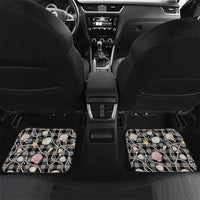 Hawaiian Ocean Seashells Car Mats Black Palaka Pattern