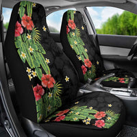 Hawaiian Hibiscus Plumeria Car Seat Cover Tropical Leaves LT01 - Polynesian Pride