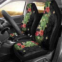Hawaiian Hibiscus Plumeria Car Seat Cover Tropical Leaves LT01 - Polynesian Pride