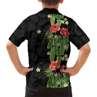 Hawaiian Hibiscus Plumeria Hawaiian Shirt Tropical Leaves