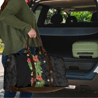 Hawaiian Hibiscus Plumeria Travel Bag Tropical Leaves LT01 - Polynesian Pride