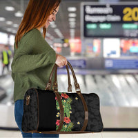 Hawaiian Hibiscus Plumeria Travel Bag Tropical Leaves LT01 - Polynesian Pride